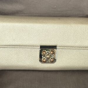Chic Silver Wristlet Clutch